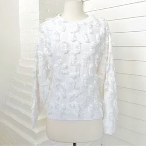 Vintage David Brett Floating Fringe Pull Over Sweater Cotton
